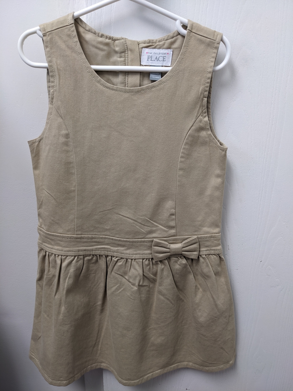 The Children's Place Tan Jumper With Bow-Detail